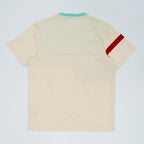 M204 Makobi Contrast Tee w/ velvet - Natural