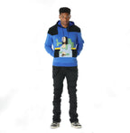 F5755 MonaLisa Corduroy Hoodie - Royal
