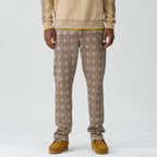 M1931 Vercelli Plaid Suede Pants - Khaki