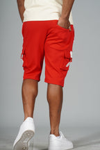 M670 Tech Fleece cargo Shorts - Red