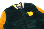 F1010 Marc Rabbit Fur Varsity Jacket - Green