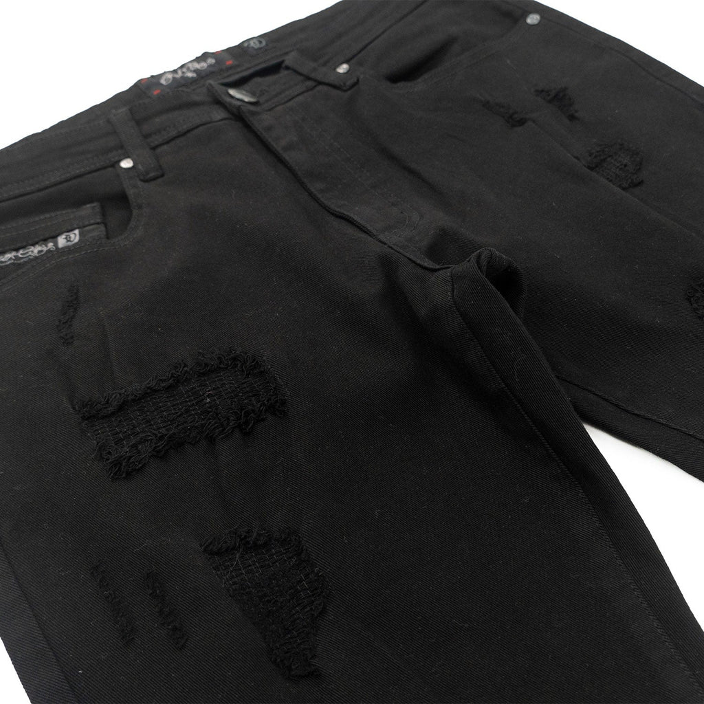 Jeans | F1712 Alono Stacked Jeans - Black-Black