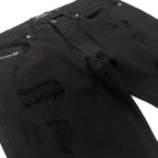 Jeans | F1712 Alono Stacked Jeans - Black-Black