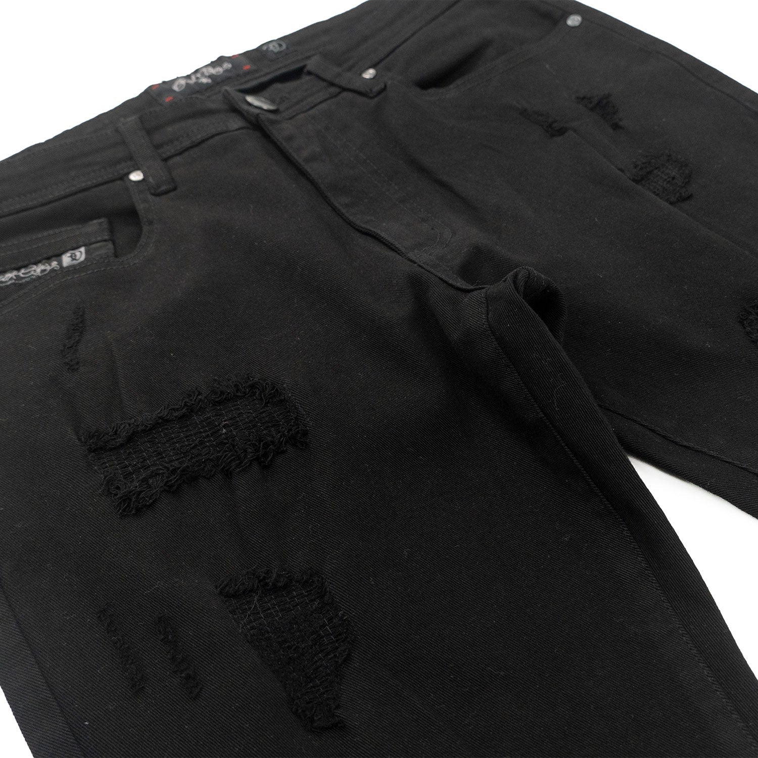Jeans | F1712 Alono Stacked Jeans - Black-Black
