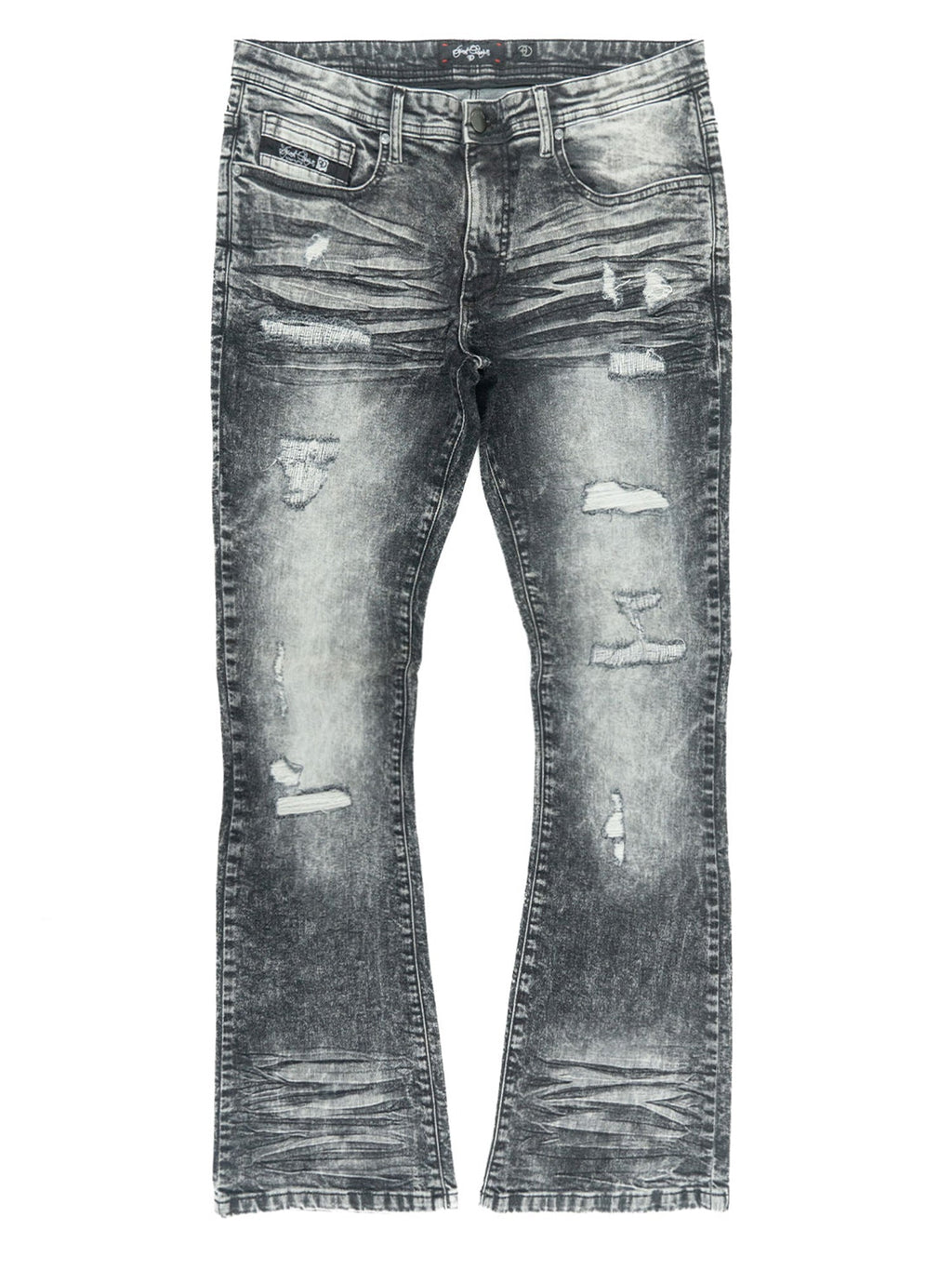 Jeans | F1712 Alono Stacked Jeans - Black Wash