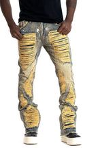 F1772 Basel Distressed Stacked Jeans - Dirt