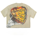 Tee | F182 Hopeless Romantic Cropped Tee - Oat