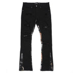 F1915 Angel Tapestry Jeans - Black