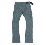 F2789 CASA DE Vegan Leather Pants - Blue