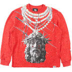 F4121 Sinners Welcome Crewneck Sweatshirt - Red