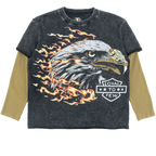 Sweatshirt|F4225 "Loyal To Few" Long Sleeves - Black