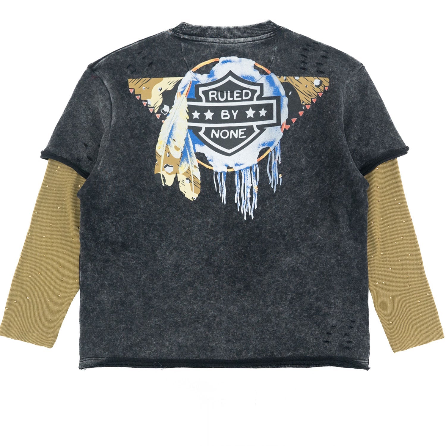 Sweatshirt|F4225 "Loyal To Few" Long Sleeves - Black