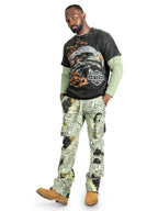 Sweatshirt|F4225 "Loyal To Few" Long Sleeves - Olive