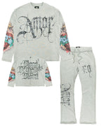 Set | F4226 Amor Jogging Set - Gray