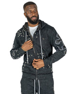 F5710 Loyalty Zip-up Set - Black