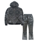 F5760 Cashay Vegan Leather Vegan Set - Black