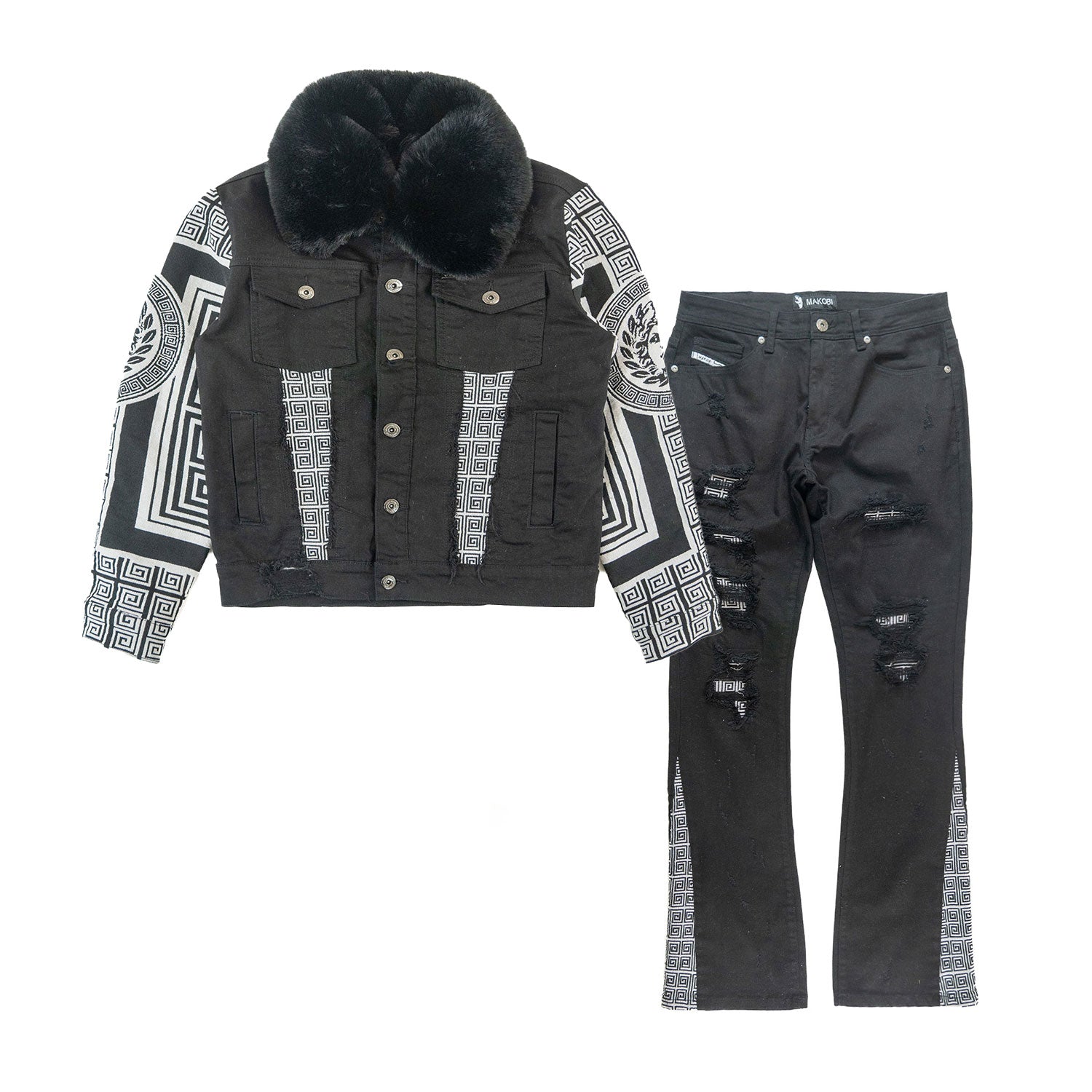 M1054 Sartoni Denim Jacket - Black (NOT SOLD SEPARATELY - Add M1954 jeans to your Cart)