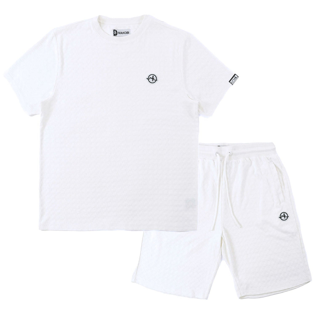 M121 Modena Knit Crewneck Tee - White