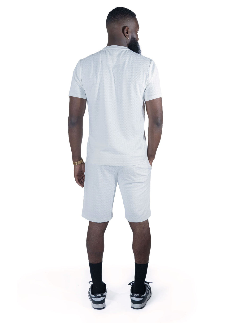 M121 Modena Knit Crewneck Tee - White