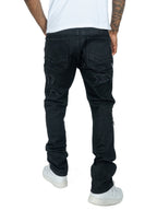 M1993 Argento Riped & Repair Jeans - Jet Black