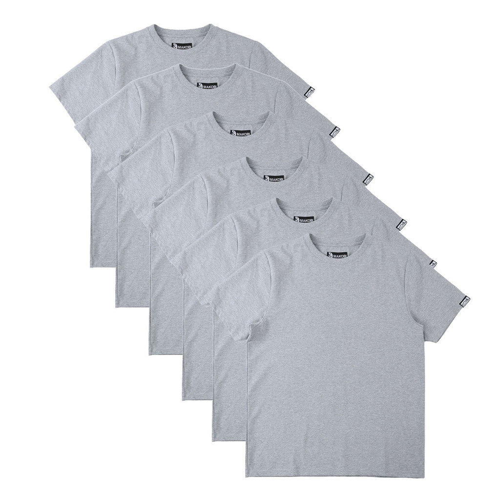 TEES | M303 Makobi Essentials Bundle of 6 - Gray