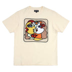 M314 Two Face Abstract Tee - Natural