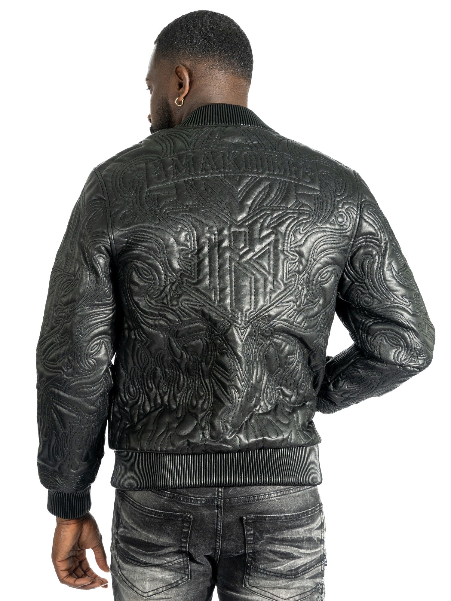 Jacket| M4108 Bianco Bomber Jacket - Black