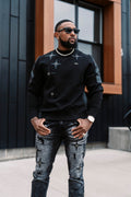 Sweatshirt | M4118 Bottega Crewneck - Black