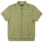 M428 Moreli Knit Short Sets - Olive
