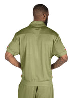 M428 Moreli Knit Short Sets - Olive