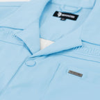 M429 Bellucci Vegan Leather Shirt - Blue