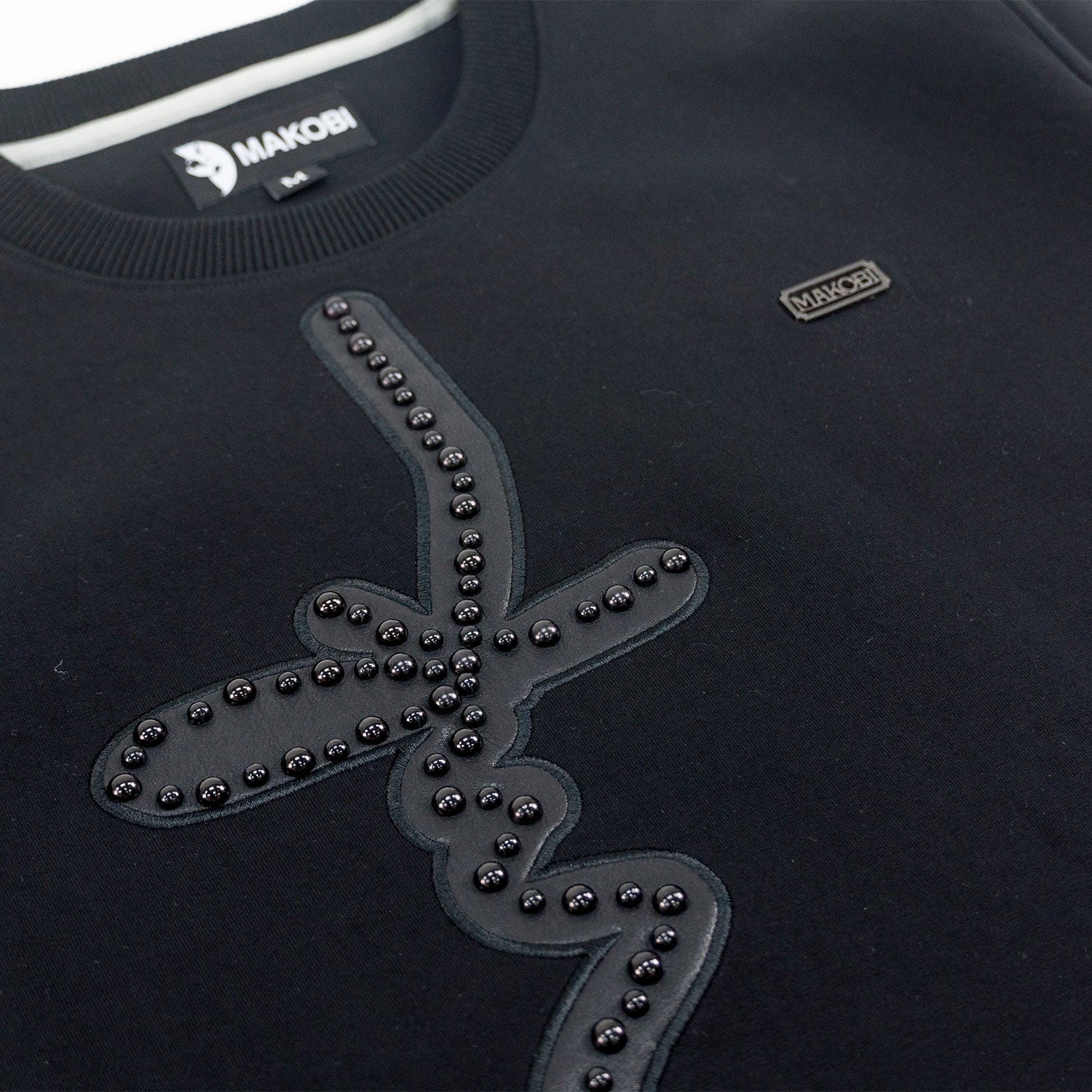 Sweatshirt | M4355 Lorenzo MK Crewneck - Black