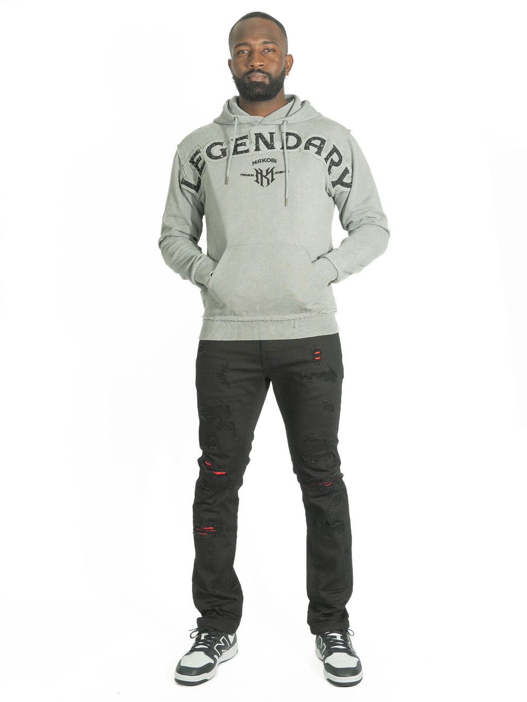 Hoodie | M4557 Sartoni Pull Over - Gray