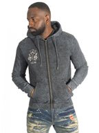 Hoodie | M5345 Bianco Zip Up - Black