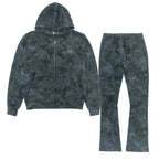 Set | M5455 Lorenzino Zip-Up Hoodie Set - Black