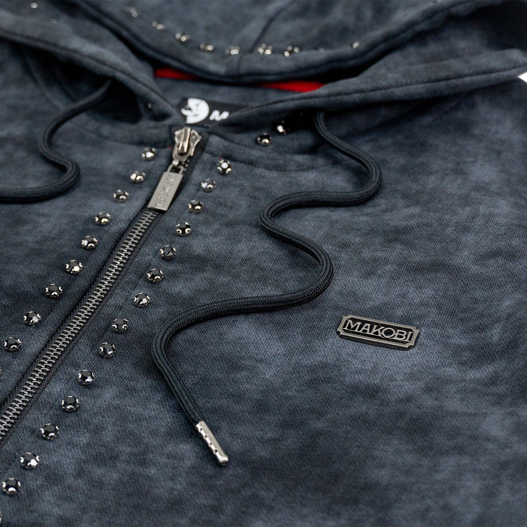Set | M5455 Lorenzino Zip-Up Hoodie Set - Black