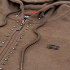 Set | M5455 Lorenzino Zip-Up Hoodie Set - Brown