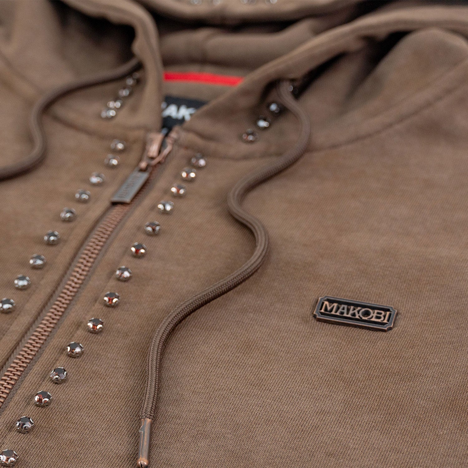 Set | M5455 Lorenzino Zip-Up Hoodie Set - Brown