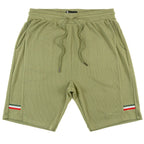 M428 Moreli Knit Short Sets - Olive