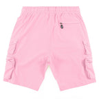 M633 Colton Nylon Spandex Cargo Shorts - Pink
