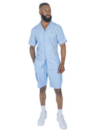 M822 Levonia Linen Shirt - Blue