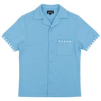 M863 Bianchi Jacquard Button Down - Blue