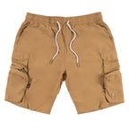 M633 Colton Nylon Spandex Cargo Shorts - Mocha
