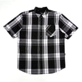 V814 Veno Button-Down Short Sleeves Shirt - Black